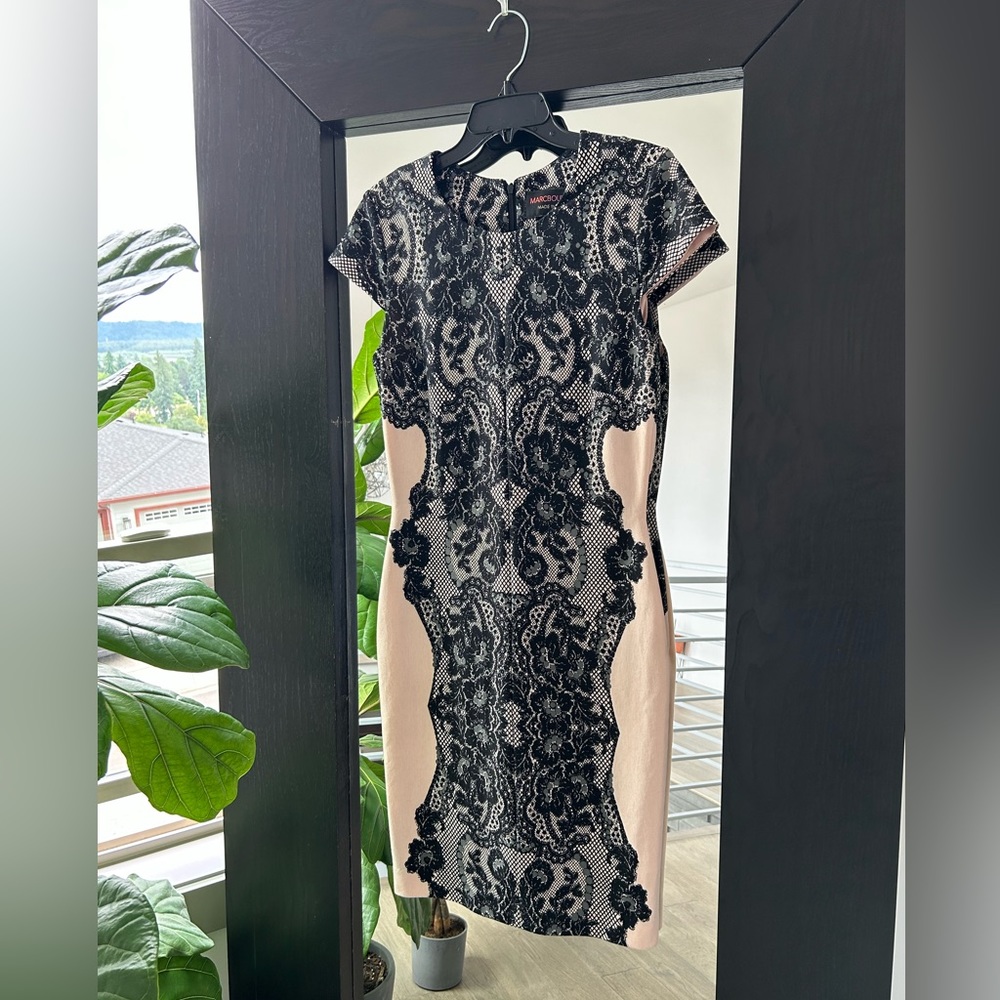 MarcBouwer Lace Print Midi Dress size 10